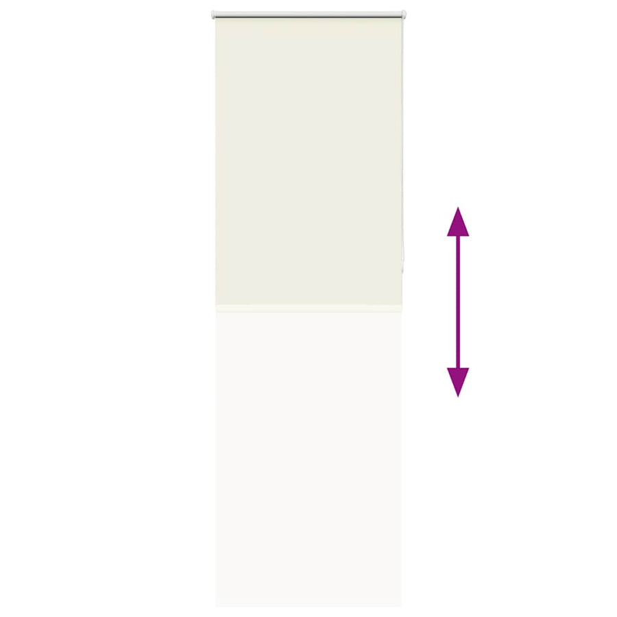 Rolgordijn verduisterend gebroken wit 85x230 cm stofbreedte