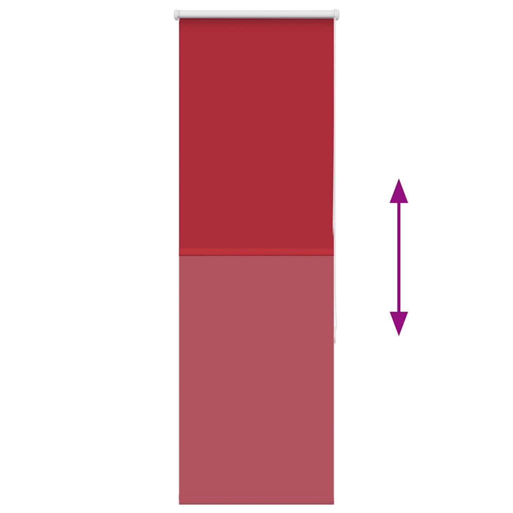 Rolgordijn 40x175 cm stof verduisterend rood Stofbreedte 35,7cm