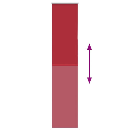 Rolgordijn verduisterend rood 40x210 cm stofbreedte 35,7 cm