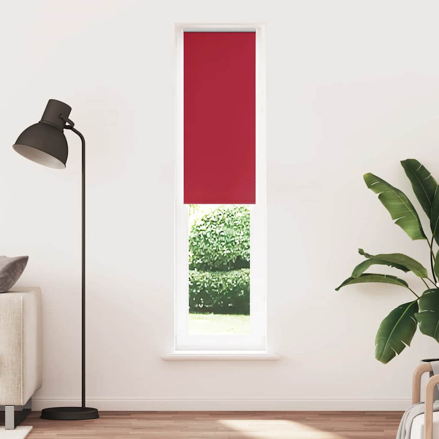 Rolgordijn verduisterend rood 40x210 cm stofbreedte 35,7 cm