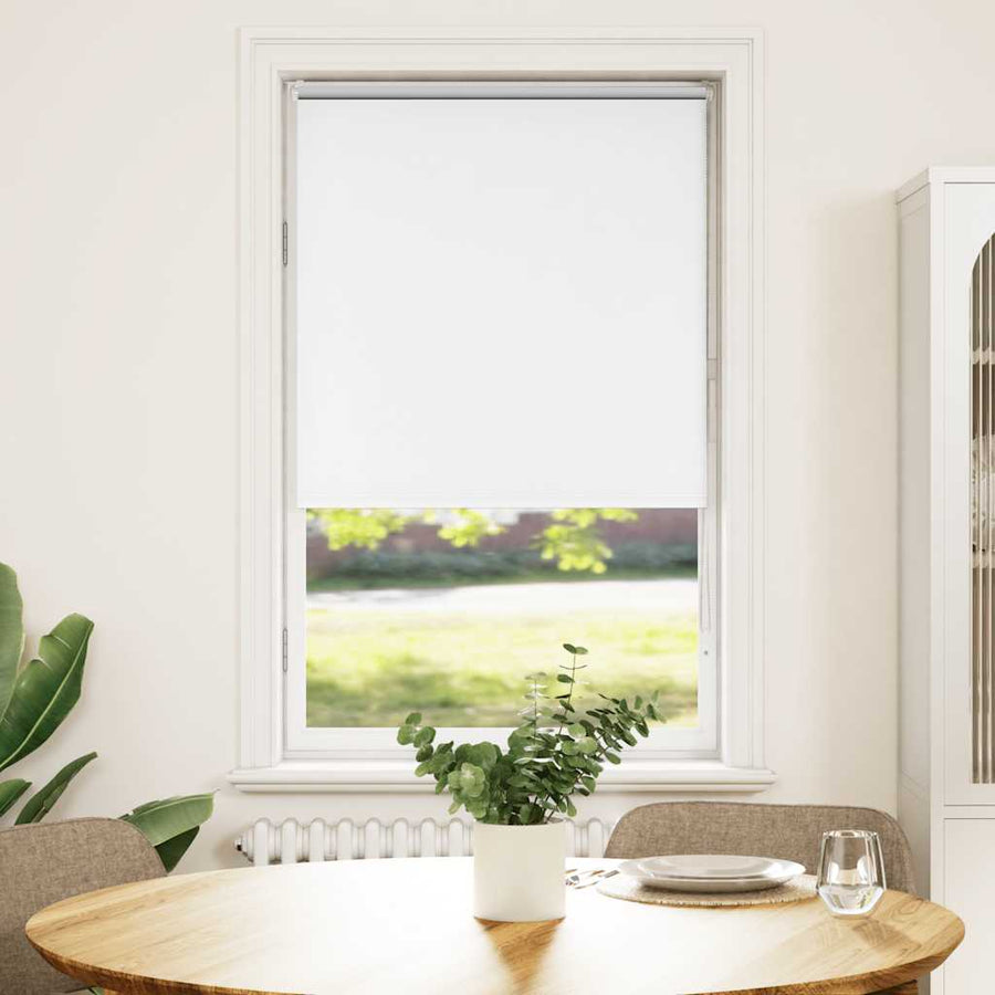 Rolgordijn Verduisterend 70X175Cm Stofbreedte 65,7 Cm Polyester Wit 70 cm 175 cm