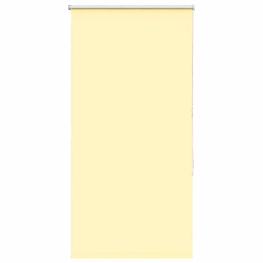 Rolgordijn verduisterend 80x130 cm stofbreedte 75,7cm geel