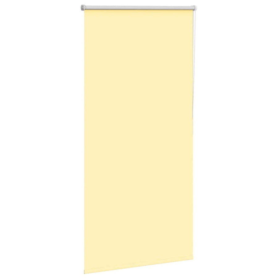 Rolgordijn verduisterend 80x130 cm stofbreedte 75,7cm geel