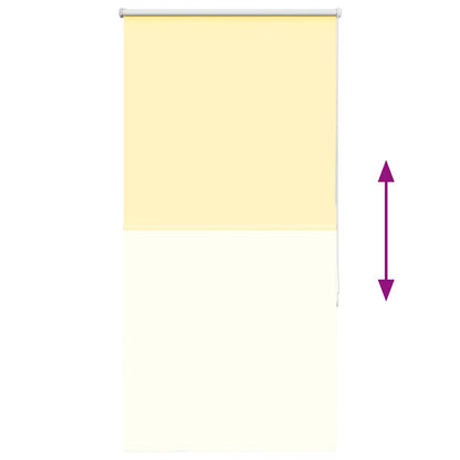 Rolgordijn verduisterend 80x130 cm stofbreedte 75,7cm geel