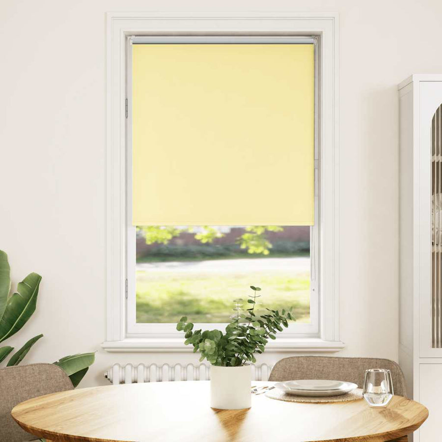 Rolgordijn verduisterend 85x130 cm stofbreedte 80,7cm geel