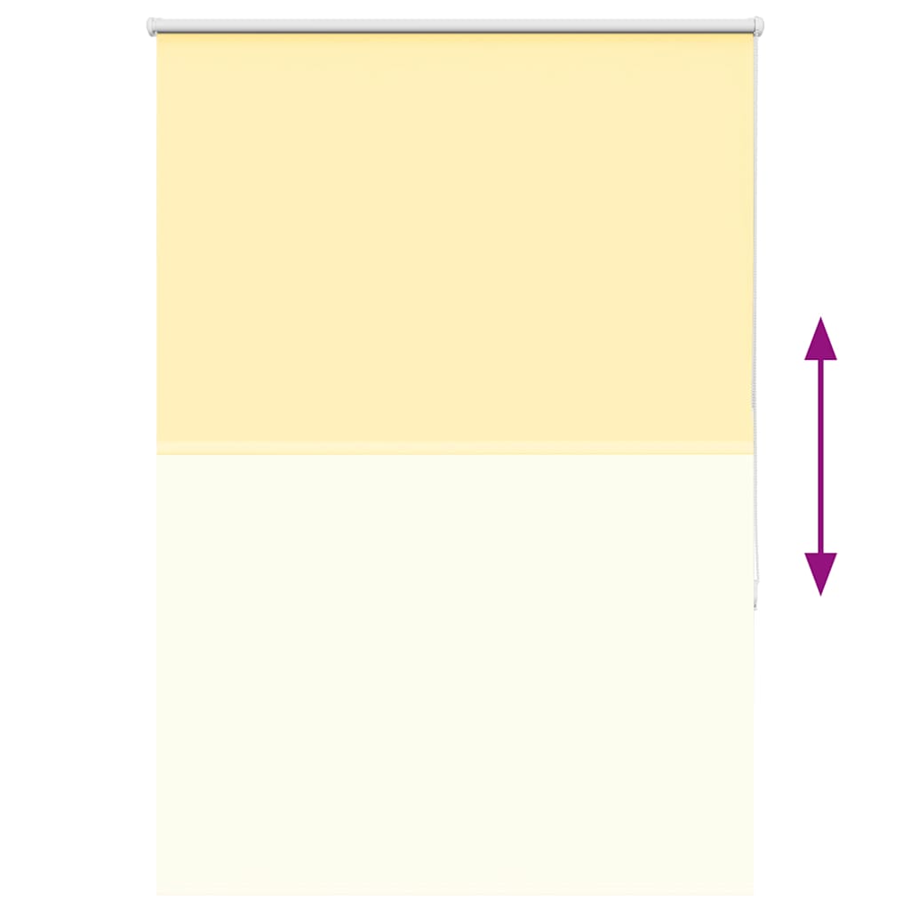 Rolgordijn verduisterend 90x130 cm stofbreedte 85,7cm geel