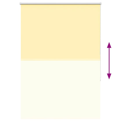 Rolgordijn verduisterend 90x130 cm stofbreedte 85,7cm geel