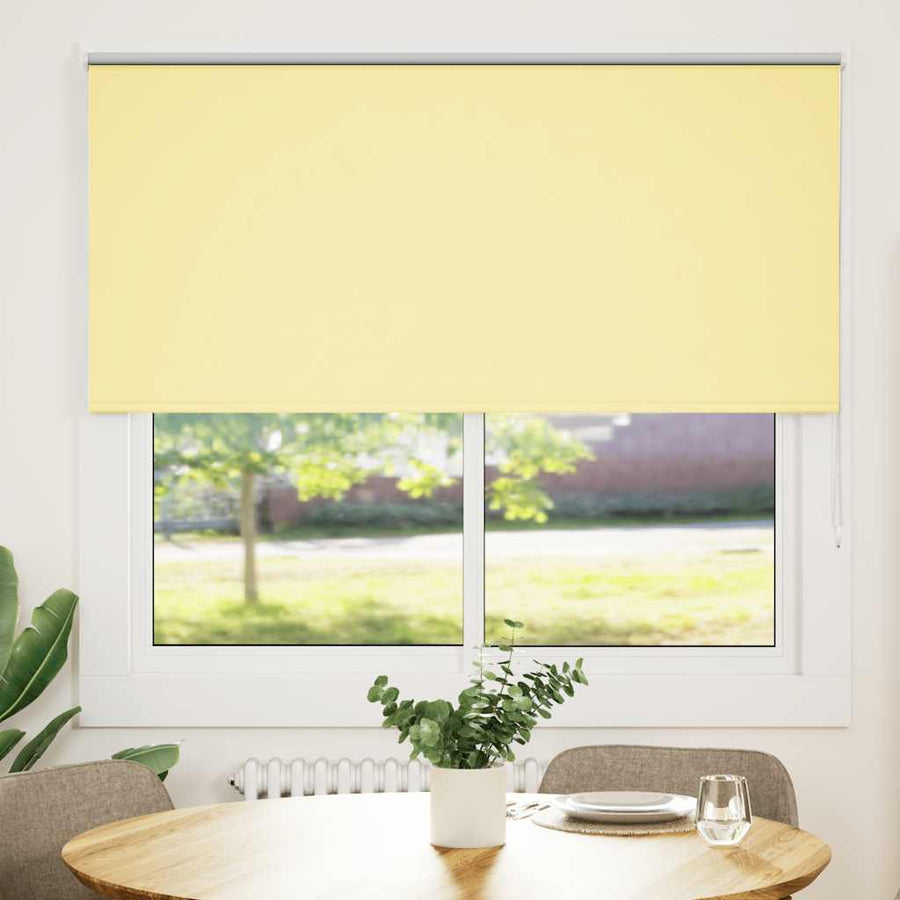 Rolgordijn verduisterend 155x130 cm stofbreedte 151,6 cm geel