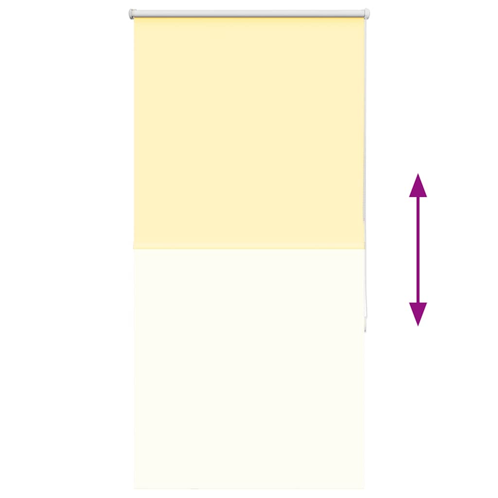 Rolgordijn verduisterend 75x150 cm stofbreedte 70,7cm geel