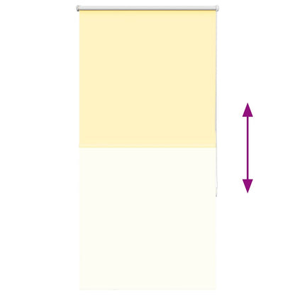 Rolgordijn verduisterend 75x150 cm stofbreedte 70,7cm geel