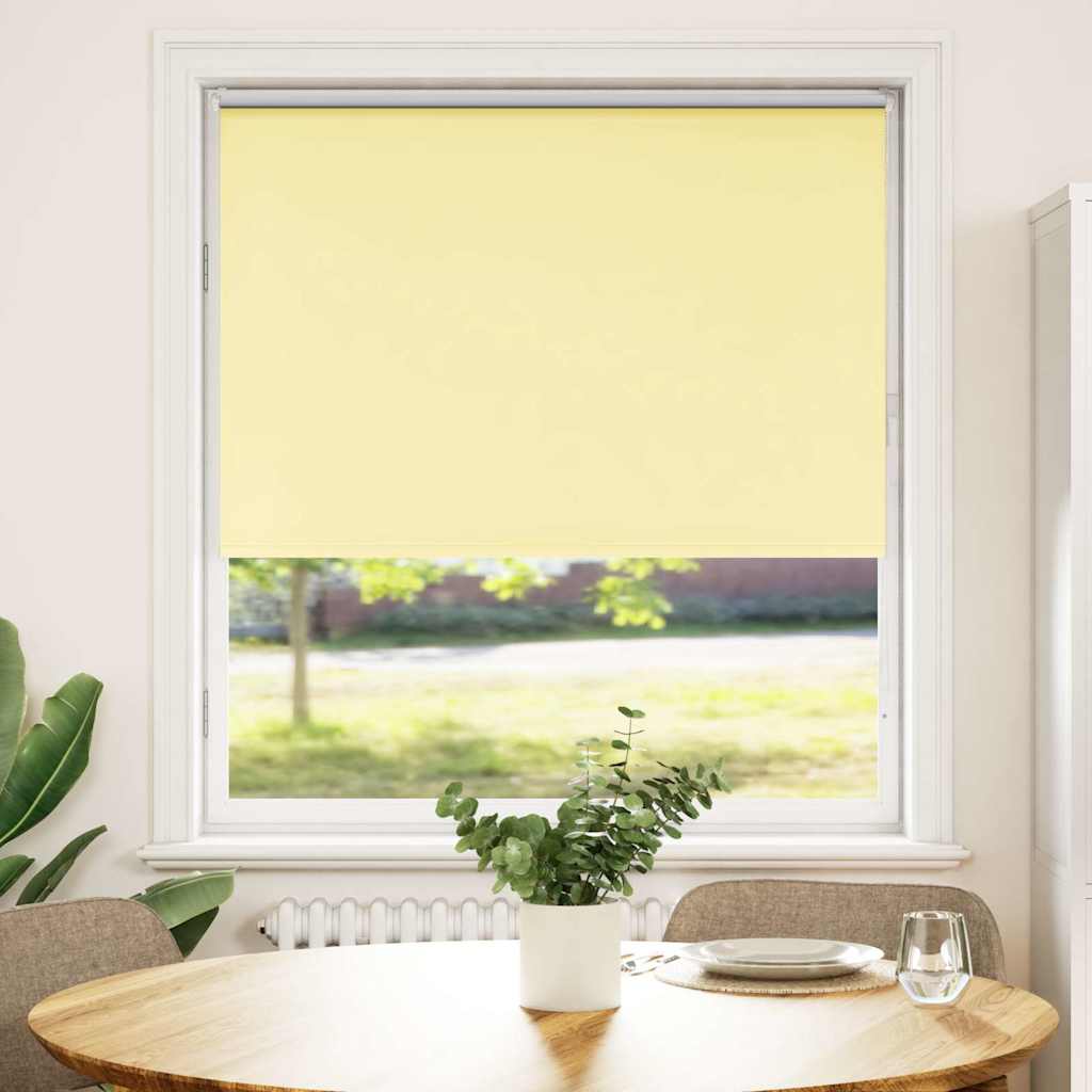 Rolgordijn 95x150 cm verduisterend stofbreedte 90,7cm geel