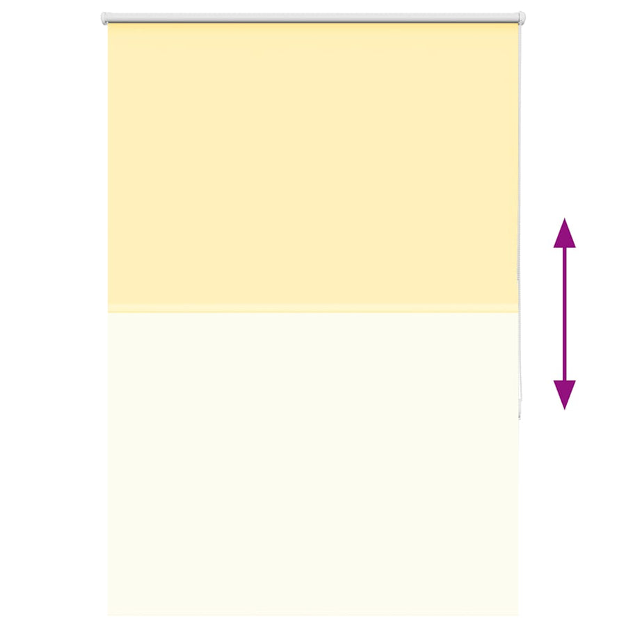 Rolgordijn 100x150 cm stofbreedte 95,7 cm verduisterend geel