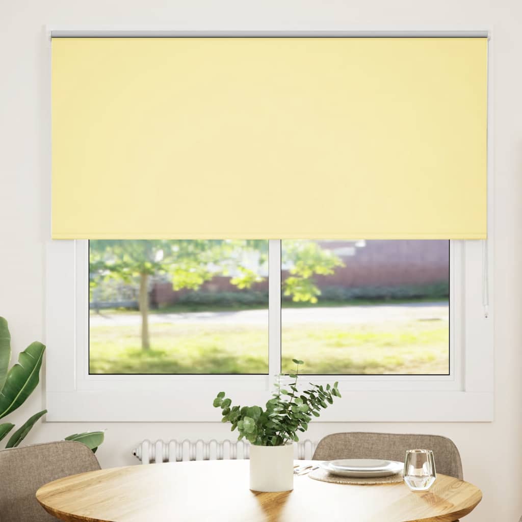 Rolgordijn verduisterend 155x150 cm stofbreedte 151,6 cm geel