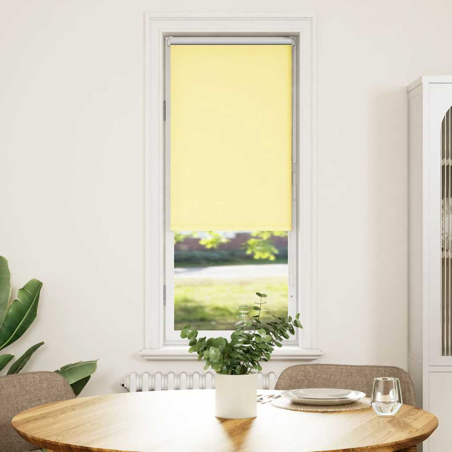 Rolgordijn 40x175 cm stof verduisterend geel Stofbreedte 35,7cm