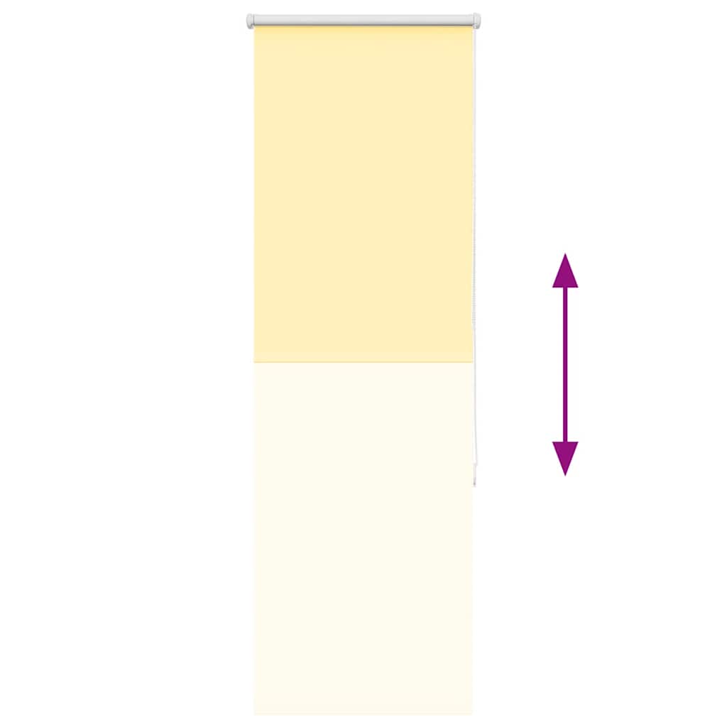 Rolgordijn 40x175 cm stof verduisterend geel Stofbreedte 35,7cm