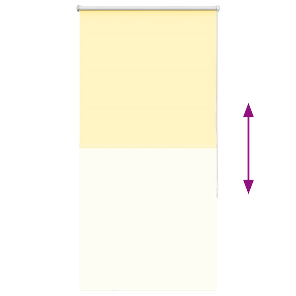Rolgordijn verduisterend 65x175 cm stofbreedte 60,7cm geel
