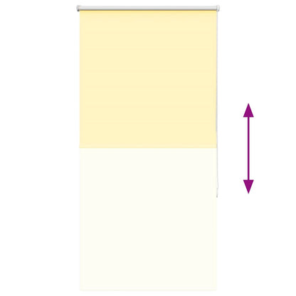 Rolgordijn verduisterend 75x175 cm stofbreedte 70,7cm geel