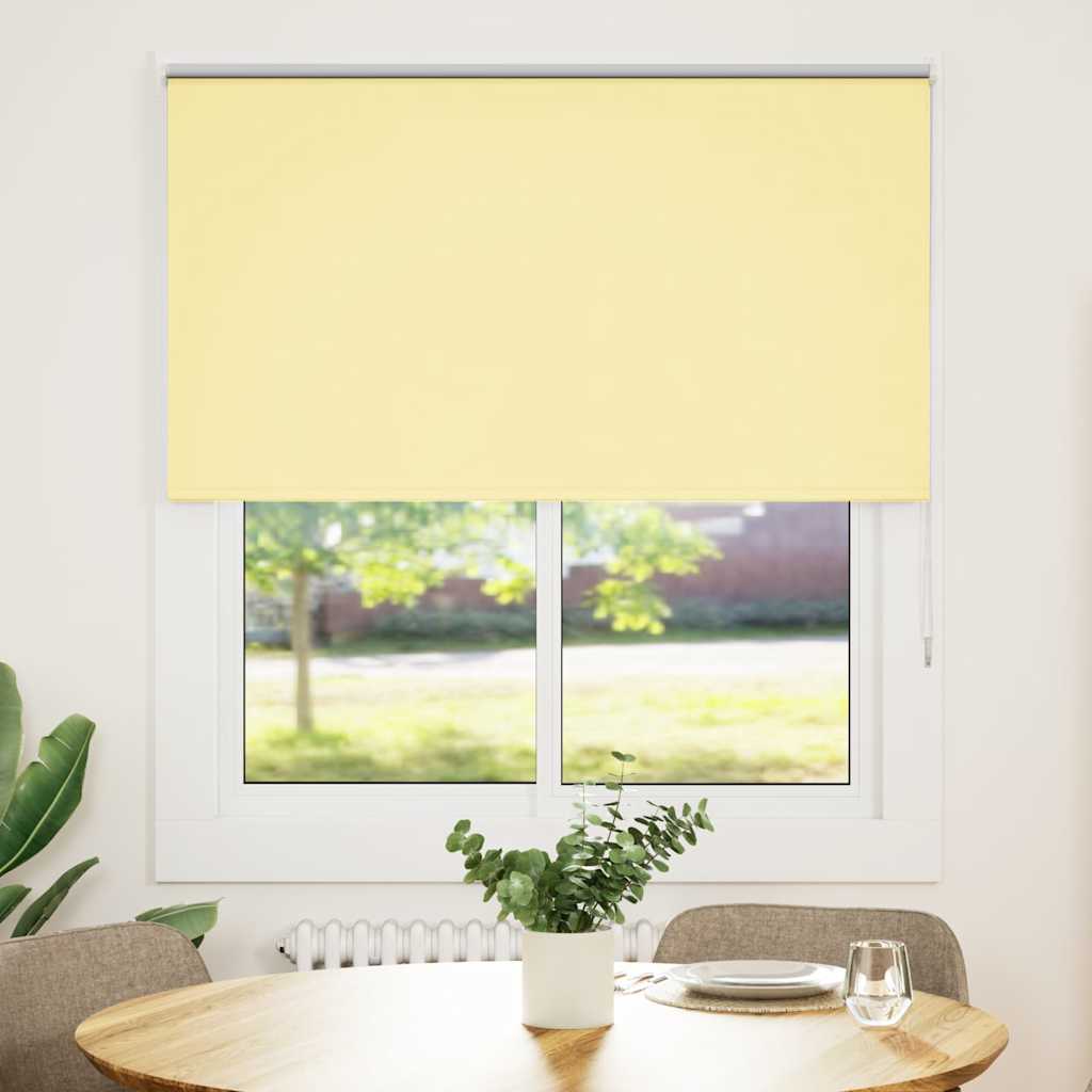 Rolgordijn verduisterend 125x175 cm stofbreedte 121,6 cm geel