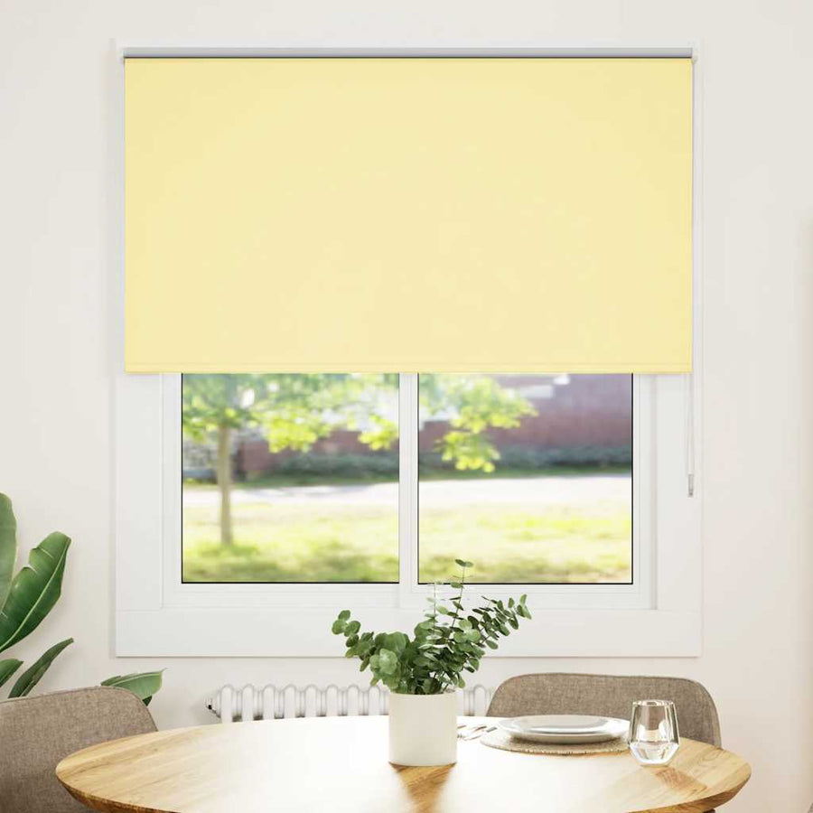 Rolgordijn verduisterend 135x175 cm stofbreedte 131,6 cm geel