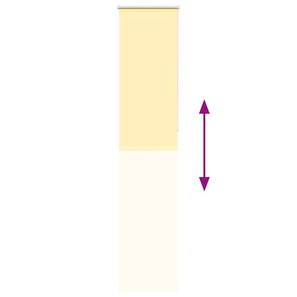 Rolgordijn 40x230 cm stof verduisterend geel Stofbreedte 35,7cm