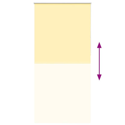 Rolgordijn verduisterend 105x230 cm stofbreedte 100,7 cm geel