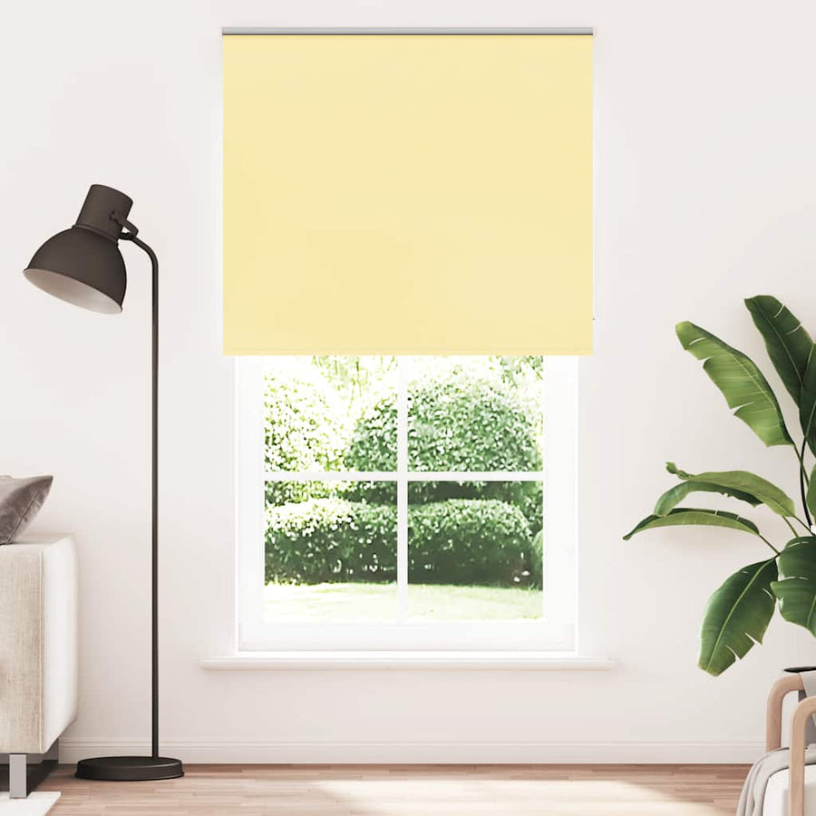 Rolgordijn 125x230 cm verduisterend stofbreedte 121,6 cm geel