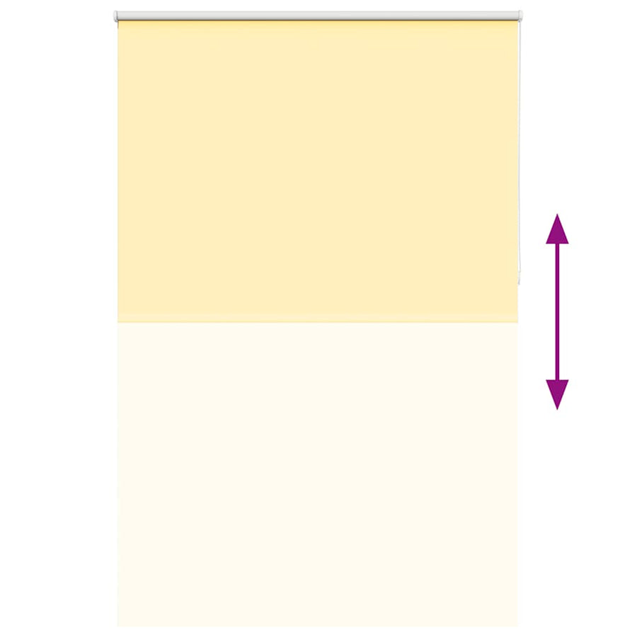 Rolgordijn 145x230 cm verduisterend 141,6 cm polyester geel
