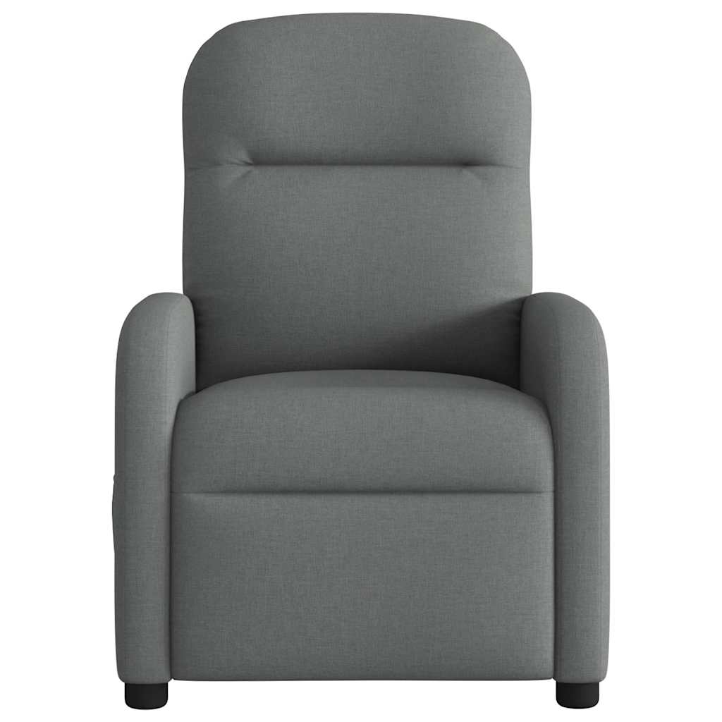 Fauteuil verstelbaar stof donkergrijs