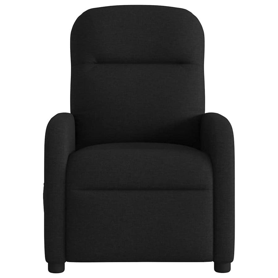 Fauteuil verstelbaar stof zwart