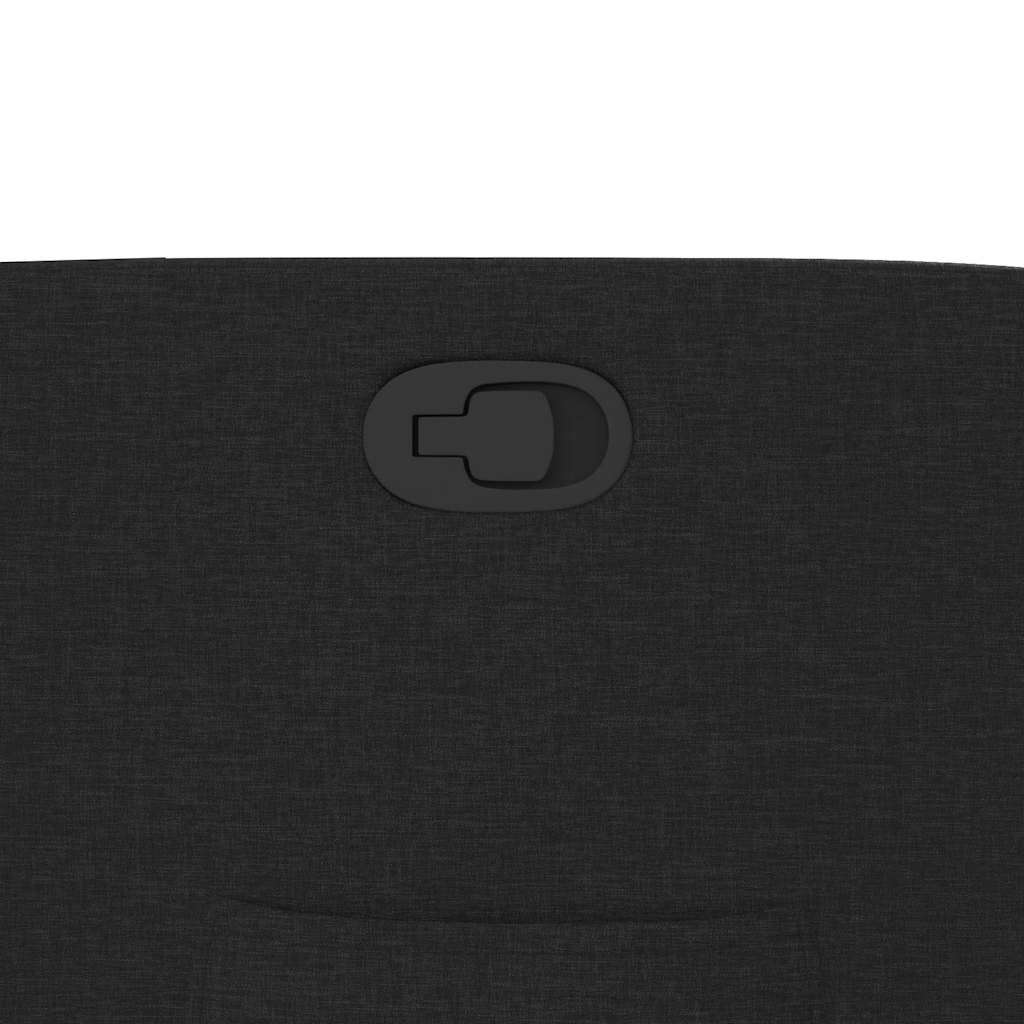 Fauteuil verstelbaar stof zwart