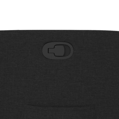 Fauteuil verstelbaar stof zwart