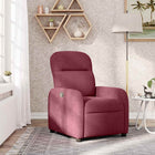 Fauteuil verstelbaar stof wijnrood 66x88x95 cm