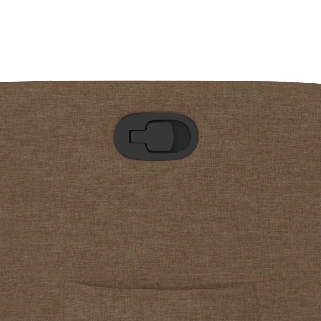 Fauteuil verstelbaar stof bruin