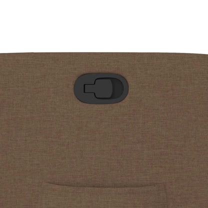 Fauteuil verstelbaar stof bruin