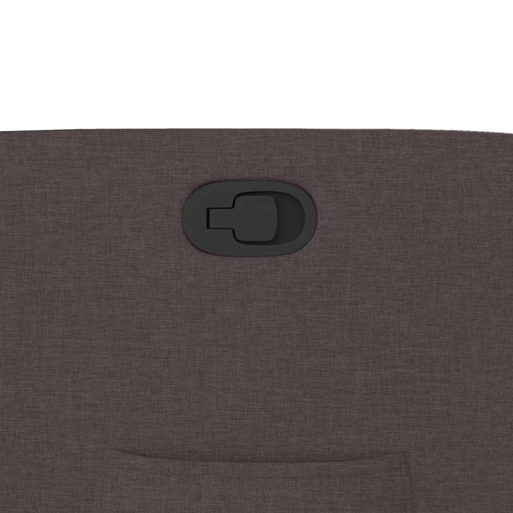 Fauteuil verstelbaar stof donkerbruin