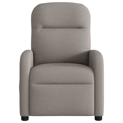 Fauteuil verstelbaar stof taupe