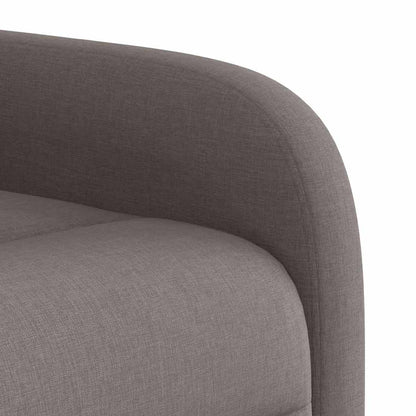 Fauteuil verstelbaar stof taupe