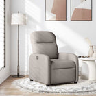 Fauteuil verstelbaar stof taupe 66x88x95 cm