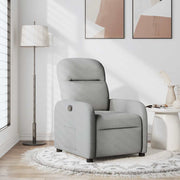 Fauteuil verstelbaar stof grijs