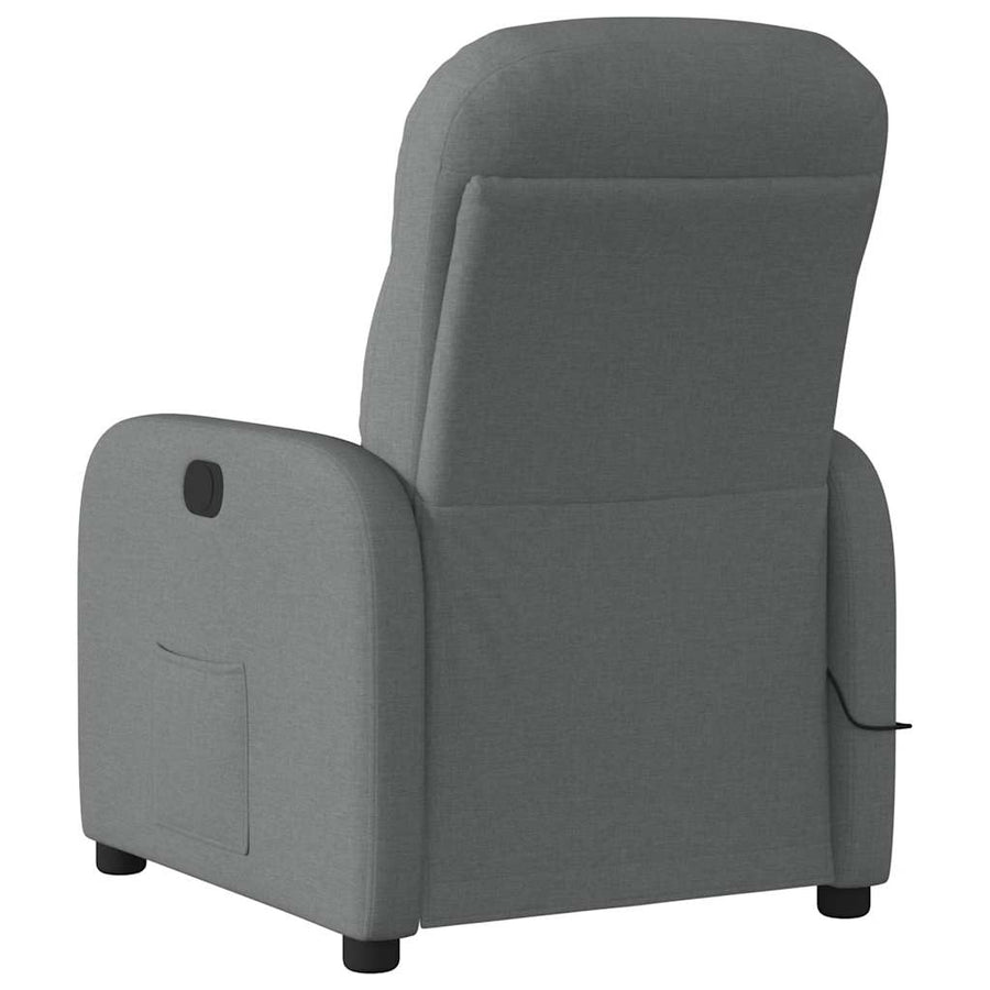 Massagestoel verstelbaar stof donkergrijs
