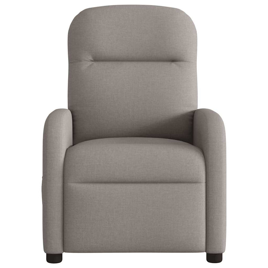 Massagestoel verstelbaar stof taupe