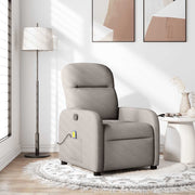 Massage chair adjustable fabric taupe