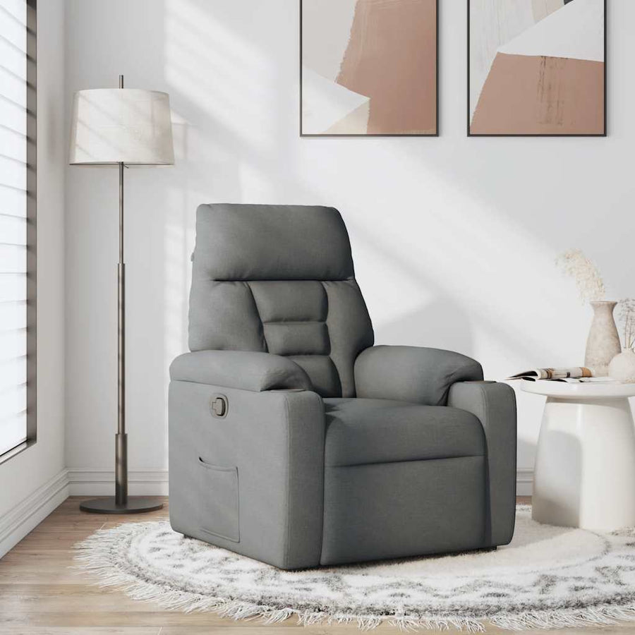 Fauteuil Verstelbaar Stof Donkergrijs 1 Nee