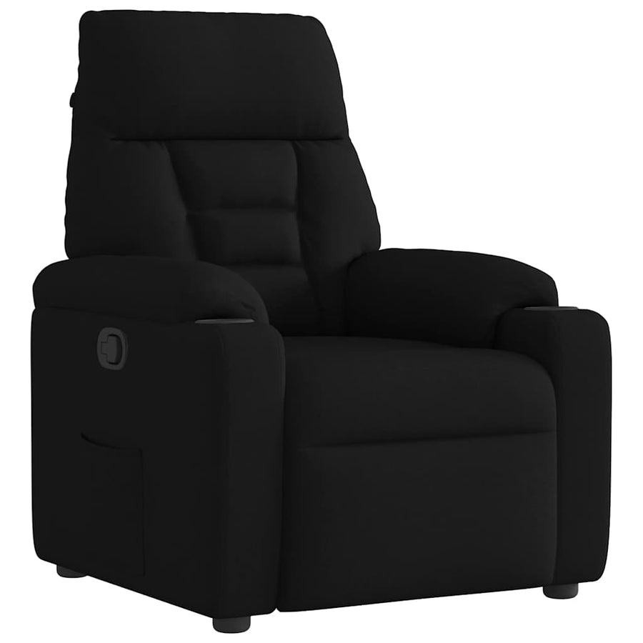 Fauteuil Verstelbaar Stof Zwart 1 Nee
