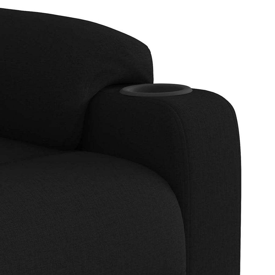 Fauteuil Verstelbaar Stof Zwart 1 Nee