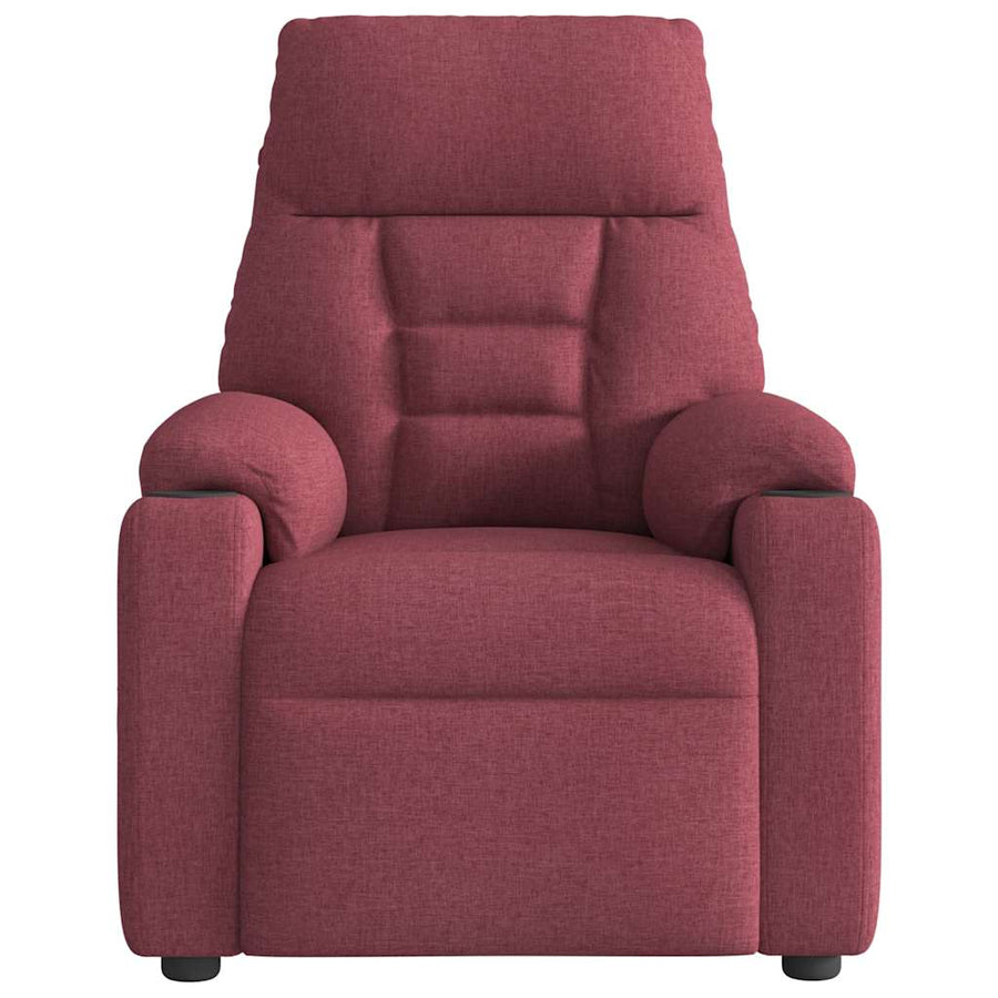 Fauteuil Verstelbaar Stof Wijnrood 1 Nee