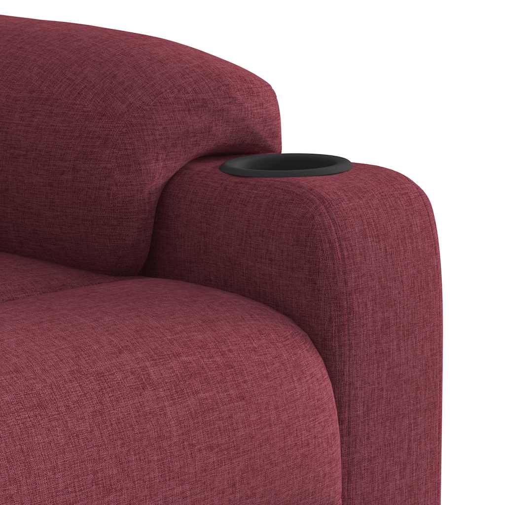 Fauteuil Verstelbaar Stof Wijnrood 1 Nee