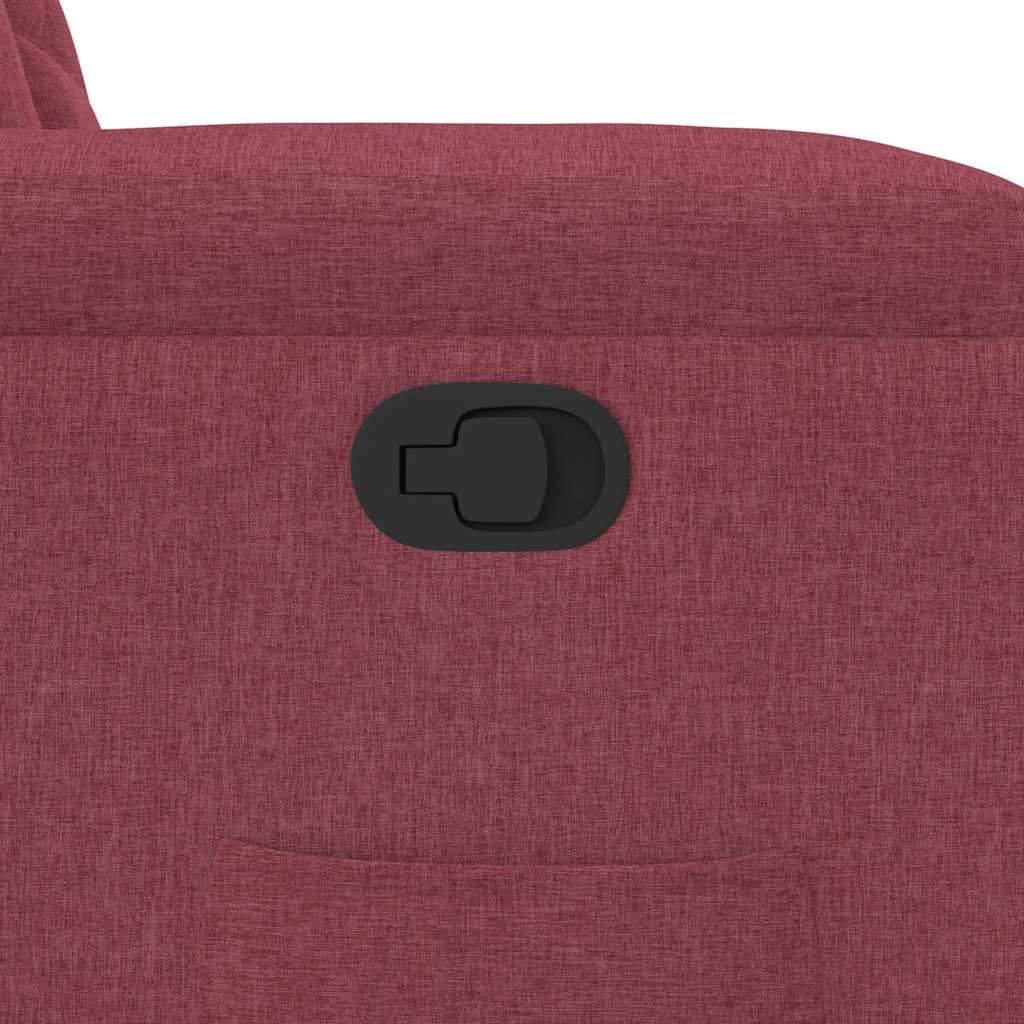 Fauteuil Verstelbaar Stof Wijnrood 1 Nee