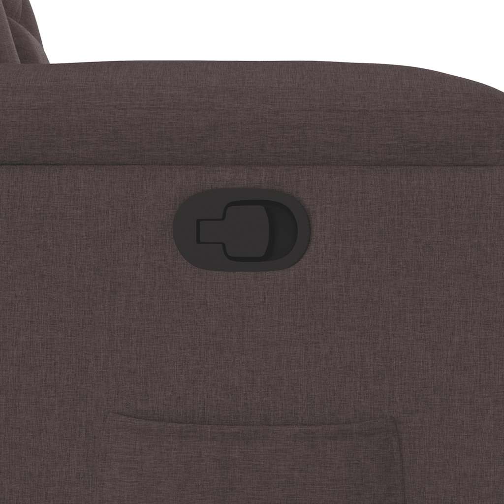 Fauteuil Verstelbaar Stof Donkerbruin 1 Nee