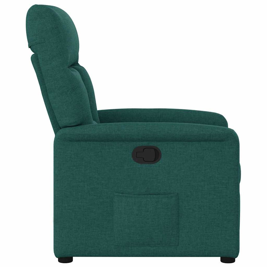 Fauteuil verstelbaar stof donkergroen